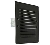 KOTARBAU® Rejilla de ventilación 165 x 165 mm de metal Rejilla de escape de aire Gris oscuro con malla mosquitera