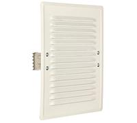 KOTARBAU® Rejilla de ventilación 165 x 230 mm de Metal Rejilla de Escape de Aire Blanca con Malla mosquitera