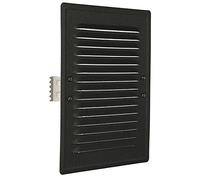 KOTARBAU® Rejilla de ventilación 165 x 230 mm de metal Rejilla de escape de aire Gris oscuro con malla mosquitera