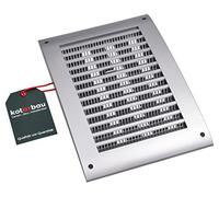 KOTARBAU® Rejilla de ventilación 170 x 250 mm, con cierre, de plástico, con protección contra insectos, rejilla de salida de aire, rejilla de entrada de aire, rejilla de ventilación, de satén, con