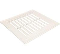 KOTARBAU® Rejilla de ventilación de 14 cm x 14 cm Rejilla de ventilación de Metal para chimeneas, ventilación Blanca