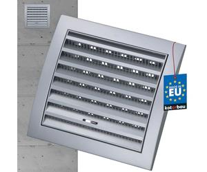 KOTARBAU® Rejilla de ventilación de 150 x 150 mm, con cerradura, de plástico con protección contra insectos, rejilla rectangular de satén, rejilla de ventilación