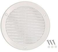 KOTARBAU® Rejilla de Ventilación Redonda Ø 150 mm, Blanca, Rejilla de Entrada de Aire, con Mosquitera contra Insectos