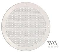 KOTARBAU® Rejilla de Ventilación Redonda Ø 200 mm, Blanca, Rejilla de Entrada de Aire, con Mosquitera contra Insectos