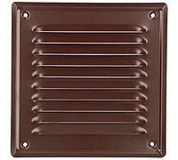 KOTARBAU® Rejilla Ventilacion - Acero - 16.5 x 16.5 cm - Marrón - Rejilla con Mosquitera - Resistente A La Corrosión