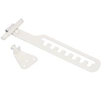 KOTARBAU® Retenedor para ventanas, Sujeta ventanas, Blanco, Limitador ventanas, Tope de acero, Regulador para ajustar la apertura, Bloqueo de seguridad, Ventilación correcta, Limitador apertura