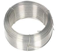 KOTARBAU® Rollo de Alambre de Acero galvanizado, Ø 0,8 mm - 100m, Alambre de Atar Flexible para floristería o jardín, para Plantas trepadoras y hortalizas, Bricolaje, Plateado