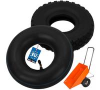 KOTARBAU® Rueda de carretilla 3.00-4 neumáticos de carretilla de mano neumáticos + cámara para carro de almacén, ruedas de perfil, rueda de carretilla de mano, carretilla de mano, neumáticos de goma