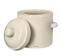 KOTARBAU® Sauerkraut Gärtopf Sauerkrauttopf 1,8L Tontopf mit Deckel Steinguttopf Fermentieren Dauerkrautfäs Gurkenttopf Steingut Rumtopf Einlegtopf Steintopf Kimchi Behälter Keramik Steinzeug topf