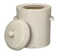 KOTARBAU® Sauerkraut Gärtopf Sauerkrauttopf 10L Tontopf mit Deckel Steinguttopf Fermentieren Dauerkrautfäs Gurkenttopf Steingut Rumtopf Einlegtopf Steintopf Kimchi Behälter Keramik Steinzeug topf