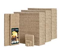 KOTARBAU® Set 2400 Unidades Pastillas Encendido Barbacoa - Lana De Madera - 25x8x13 cm - Pastillas Encendido Chimenea - Iniciador De Fuego
