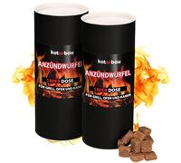 KOTARBAU® Set 360 Unidades Pastillas Encendido Barbacoa - Lana De Madera - 25x8x13 cm - Pastillas Encendido Chimenea - Iniciador De Fuego