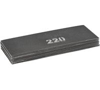 KOTARBAU® Set de hojas de lija, Grano: 220, Forma rectangular, Malla abrasiva, Rejilla adherente, Carburo de silicio, Malla para lijadoras y pulidoras, Para alisar juntas o paredes de yeso, 10 UD