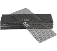 KOTARBAU® Set de hojas de lija, Grano: 60, Forma rectangular, Malla abrasiva, Rejilla adherente, Carburo de silicio, Malla para lijadoras y pulidoras, Para alisar juntas o paredes de yeso, 50 UD