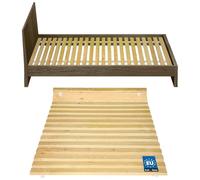 KOTARBAU® Somier de láminas de madera para cama - Marco estable - Óptima circulación del aire - Construcción robusta - Ideal para colchón, naturaleza, 100 x 200 cm