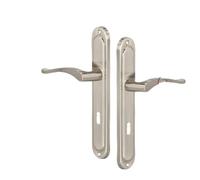 KOTARBAU® Tirador de puerta para puertas interiores, 72 mm, satinado, manijas largas, juego de picaporte para puertas interiores, cerradura de puerta para puertas interiores, juego clásico