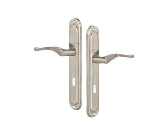 KOTARBAU® Tirador de puerta para puertas interiores, 72 mm, satinado, manijas largas, juego de picaporte para puertas interiores, cerradura de puerta para puertas interiores, juego clásico