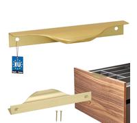 KOTARBAU® Tirador para muebles, tiradores de armario, 128/148 mm, ZnAl, tiradores de cocina dorados, para muebles, tiradores de puerta, tiradores de cocina, tiradores de cajones, tiradores para