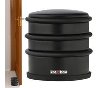 KOTARBAU® Tope de Puerta de Acero Inoxidable, 70 cm, Base de Goma Antideslizante, Sin Montar, Para Cualquier Tipo de Suelo, Alto, Moderno, Negro