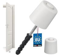 KOTARBAU® Tope para puerta de suelo para atornillar - 43 mm - blanco - tope para puerta de suelo - tope de puerta - de goma