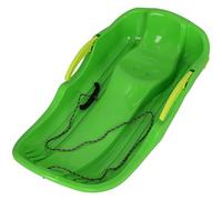KOTARBAU® Trineo Nieve - Plástico - 79x38x16 cm - Verde - Trineo Niños - on Freno - Deslizador Nieve - Robusto y Ergonómico