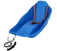 KOTARBAU® Trineo Nieve - Trineo Niños - Plástico - 72x37x32 cm - Azul - Deslizador Nieve - con Respaldo y Cinturón de Seguridad - con Cuerda De Arrastre