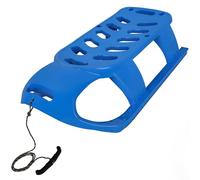 KOTARBAU® Trineo - Trineos de Nieve - Plástico - 87 x 45 x 26 cm - Azul - Trineo Niños - Deslizador Nieve - con Kufen Metálicas y Cuerda de Arrastre