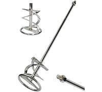 KOTARBAU® Varilla mezcladora 100 mm con rosca M14, Mezclador, Agitador, Meclador de pintura, cola, mortero, yeso, cemento, Mezcladora espiral, Batidora de yeso