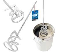 KOTARBAU® Varilla mezcladora 120 mm SDS Plus, Mezclador, Agitador, Meclador de mortero, yeso, cemento, Mezcladora espiral, Batidora de yeso