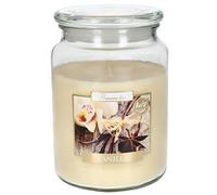 KOTARBAU® Vela aromática en tarro de cristal con tapa, Idea de regalo, Vela en frasco para aromaterapia, Decoración del hogar, Duración prolongada, Fragancia, Grande, Vainilla