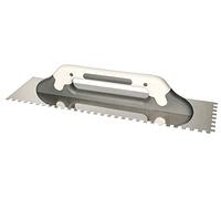 KOTARBAU® Zębata - Tabla de acero inoxidable para pasta dentada (espátula dentada, 8 x 8 mm)