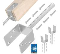 KOTARBAU ZSY2725K Zapatos de Poste, Acero galvanizado en Caliente, Anchura de la luz 81 mm, 2 Unidades