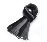 Kotashion Hombre Bufanda de invierno Súper Suave y Cálida Cuadros Clásica con Borlas a Rayas Informal Negocios para Hombre y Mujer