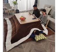 Kotatsu Mesa Calefactora de Centro Tatami de Invierno - Mesa Baja de Juego para Sala de Estar con Edredón, Alfombra y Calentador