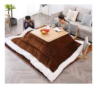 Kotatsu Mesa Calefactora de Centro Tatami de Invierno - Mesa Baja de Juego para Sala de Estar Con Edredón, Alfombra y Calentador