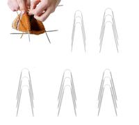 Kotkiddy 15 agujas circulares de tejer punto para calcetines, 2 mm, 2,5 mm, 3,5 mm, 4 mm, para calcetines, mangas y gorros (21 cm)