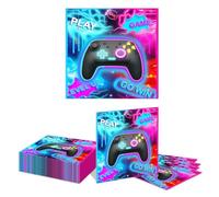 Kotkiddy 20 Piezas de servilletas de Videojuego decoración de Fiesta de cumpleaños de Videojuego servilletas de Fiesta de Juego decoración de Tema 'Level Up'