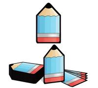 Kotkiddy 20 Unidades de servilletas de Papel con Forma de lápiz para decoración de Inicio Escolar artículos de Festival Escolar para Maestros guardería decoración de Mesa (Azul)