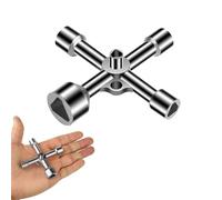 Kotkiddy 4 vías 5 dimensión Interior 5 mm/8 mm/9 mm/10 mm/13 mm Llaves Triangulares Llaves para Caja eléctrica, Gas, Agua, Contador de Electricidad, Caja de Armario