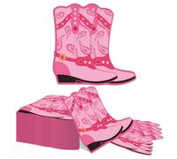 Kotkiddy 40 Western Botas Servilletas 33x33cm Cowgirl Cowboy Servilletas de Papel para Baby Shower Country Despedida de Soltera Cumpleaños Última Fiesta Rodeo Decoración