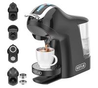 KOTLIE 19Bar Cafetera Espresso de Cápsulas Multifunción para Nespresso/Dolce Gusto/LAV*ZZA MIO y Cápsulas de Café Molido/ESE EM-308A