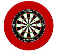 KOTO - King Pro + Surround Rojo para Diana, Aro Protectivo para Todas Las Dianas, Protección para Dardos y Paredes