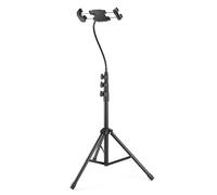 KOTO - Soporte Tablet y Móvil, Cuello Flexible, Negro, Accesorios de Dardos | Giro de 360°, Altura Regulable, Base Robusta, Ideal para Apps de Puntuación y Retransmisiones de Dardos, Sin Montaje