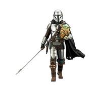 Kotobukiya - Star Wars: The Mandalorian - ARTFX+ Mandalorian & Grogu with Beskar Staff, KTOSW193