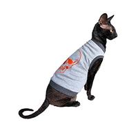 Kotomoda Cat Wear Sphynx - Camiseta de gato (talla M), color naranja
