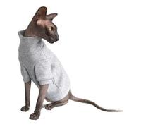 Kotomoda Cat'S Cozy Comfort for Hairless Beauties:Winter Sweater Brushed Coco Grey for Sphynx and Naked Cats (Medium)
