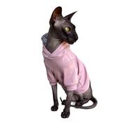 Kotomoda Sphynx Cat'S Sudadera con Capucha Desnuda Gato Desnudo Ropa para Gatos Sin Pelo (L)