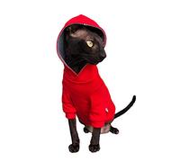 Kotomoda Sphynx - Sudadera con capucha para gato desnudo, sin pelo (talla M)
