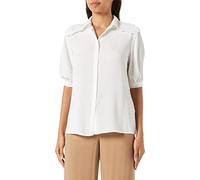 Koton Camiseta de Cuello Puff de Encaje Peter Pan, Off White (001), 38 para Mujer