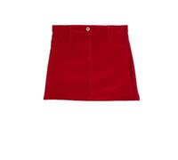 Koton Velvet Skirt Ribbed Cotton Pocket Detail Falda, Rojo (420), 6-7 Años Girls's